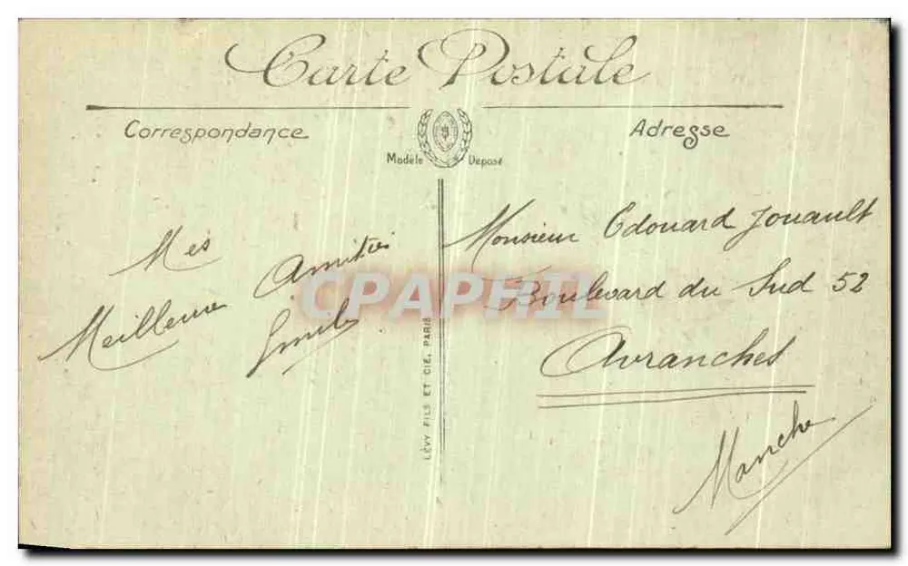 Innenansicht der Basilika des Heiligen Herzens von Montmartre — Paris — 1948 — Verleger: Lévy Fils et Cie - Rückseite