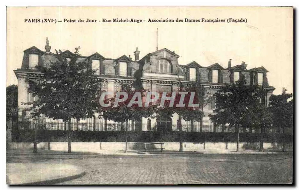 Paris (16.) - Point du Jour - Rue Michel-Ange - Association des Dames Françaises (Fassade) - Vorderseite