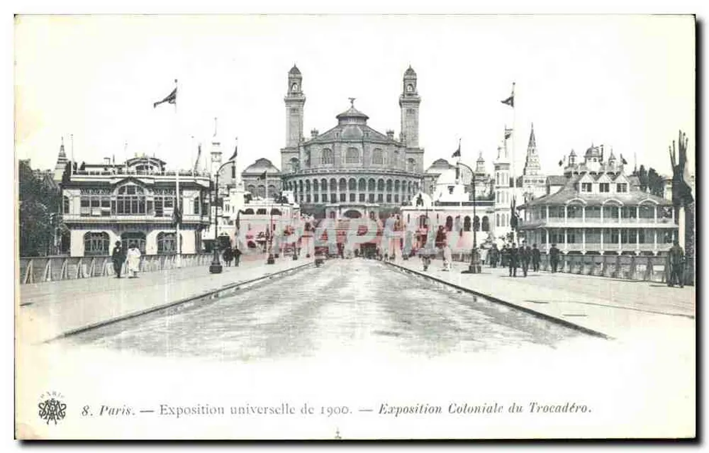 Parigi — Esposizione universale del 1900 — Esposizione coloniale del Trocadéro - Recto
