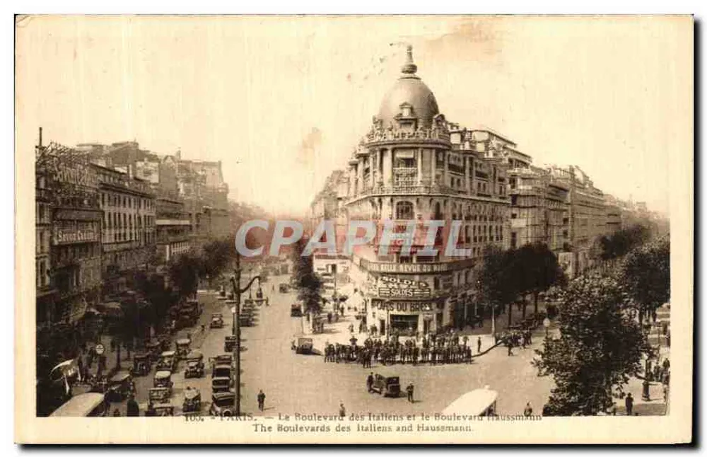Paris — Der Boulevard des Italiens und der Boulevard Haussmann — Verlag: Paris, n° 100 - Vorderseite