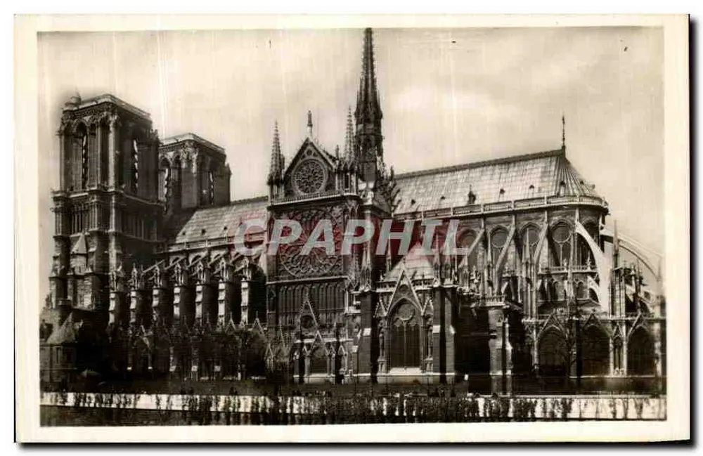 Notre-Dame de Paris — Ansicht der Fassade — unbekannter Verlag, Seriennummer nicht sichtbar - Vorderseite