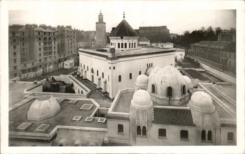 Mesquita de Paris — vista aérea — Édit. d'Art GUY, Paris - Frente