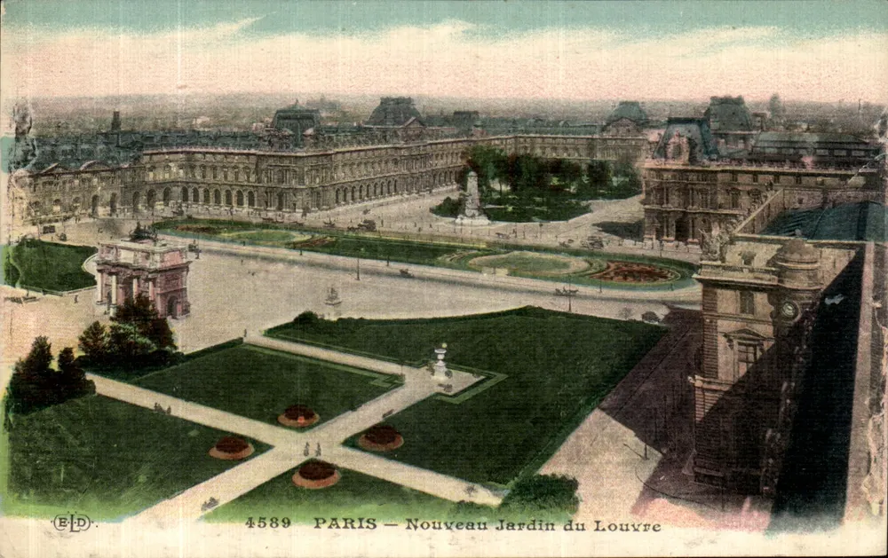 Paris — Neuer Louvre-Garten — E.D. n° 4589 - Vorderseite