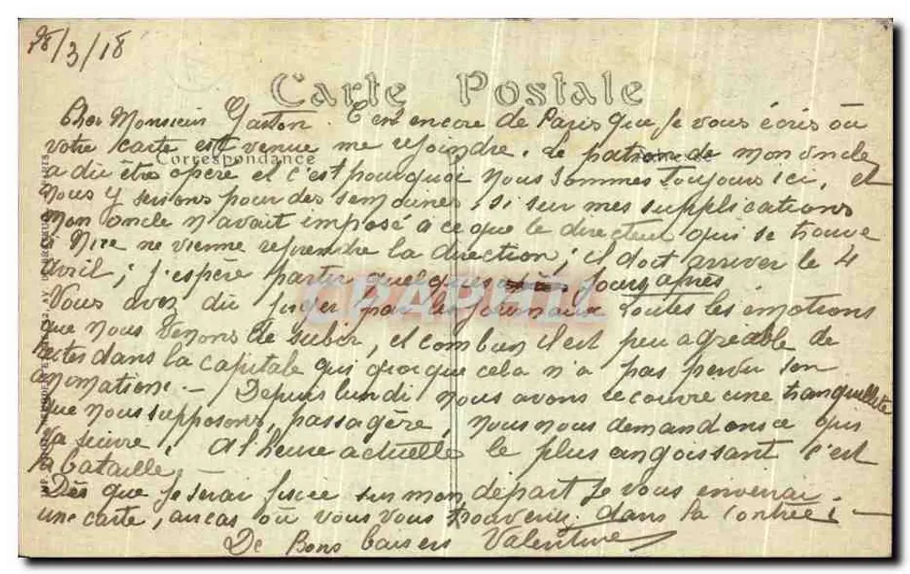 PARIS — Perspektive des Tuileries-Gartens und Rue de Rivoli — JND Jhot, Nr. 47 - Rückseite