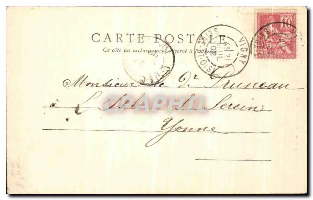 Vincennes — La Pyramide — F. Ponzjebat, 37, rue Faîtierbe, Paris - Rewers
