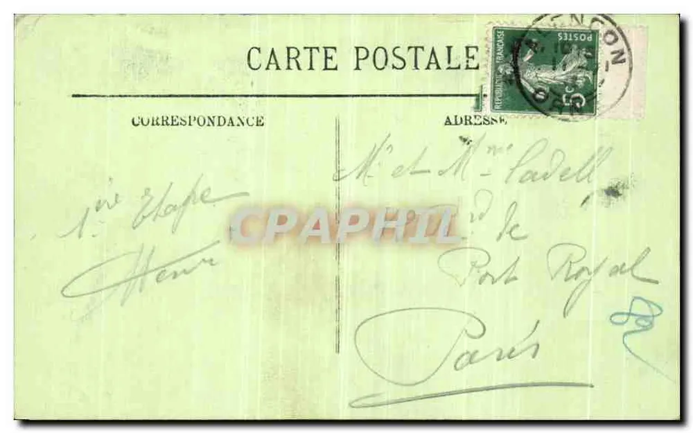 Alençon — Portal de Nossa Senhora — L. Bourgine, Restaurante - Verso