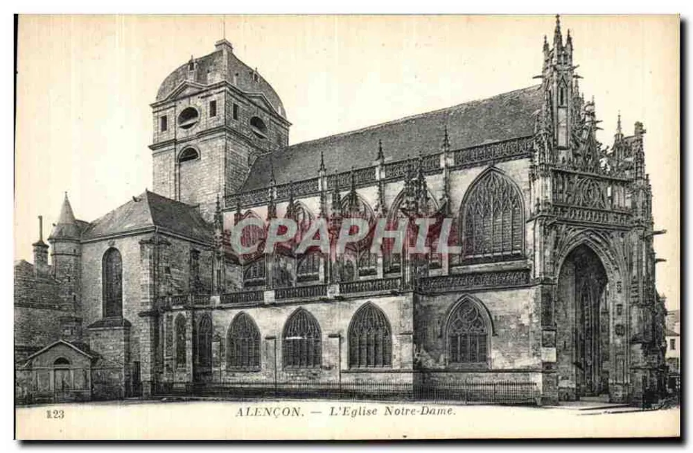 Alençon — A Igreja Nossa Senhora — Anciens Éditeurs et Cie, Paris - Frente