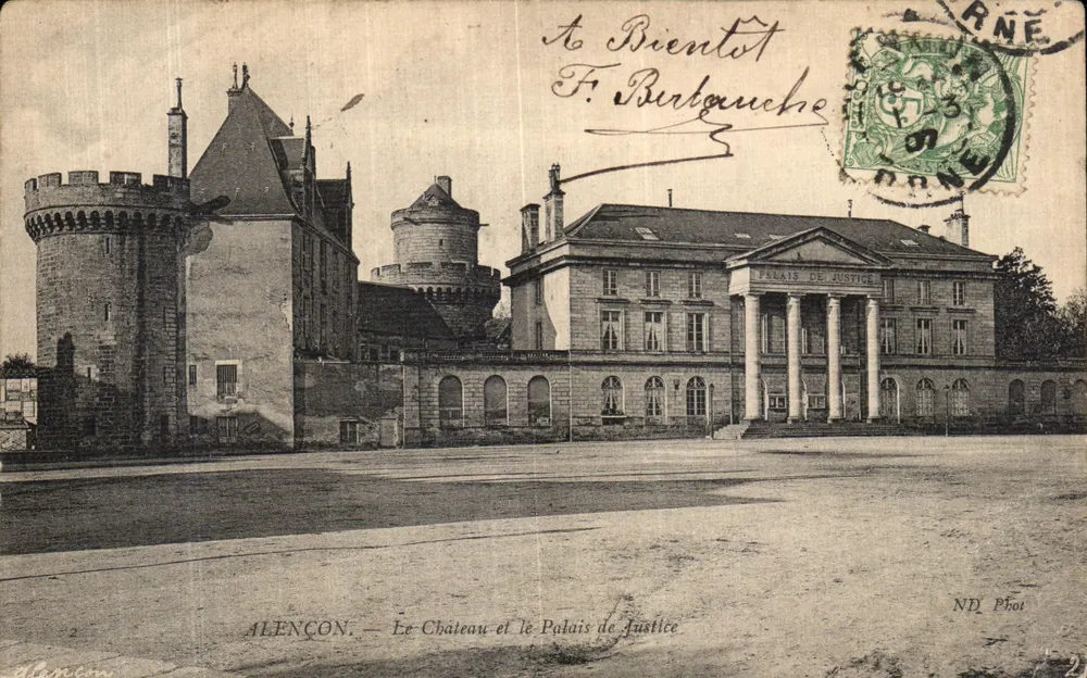 Alençon — Schloss und Palast der Gerechtigkeit — ND Phot - Vorderseite