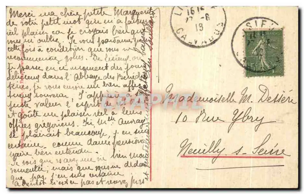 Haus, in dem Schwester Thérèse des Kindes Jesu geboren wurde — Alençon (Orne) — Verlag unbekannt, Nr. 8 - Rückseite