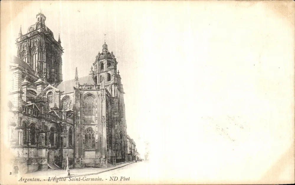 Argentan - A Igreja de São Germain - ND Pbot - Frente