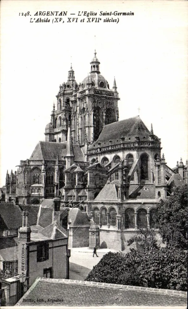 Argentan — De Kerk van Sint Germain — De Abside (XV, XVI en XVIIe eeuw) — Tassohom, uitgever, Argentan - Voorkant