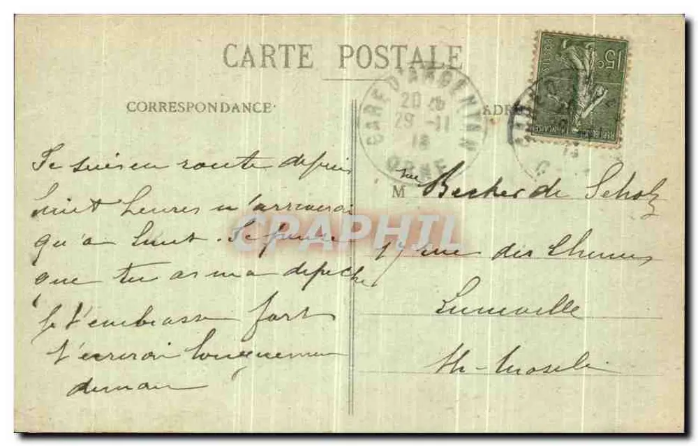 Argentan — Abside da Igreja de São Germain — Halmann-Mickel, n°726 - Verso