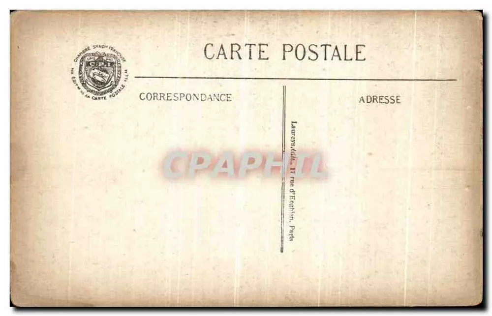 Arras — Auswirkungen einer deutschen Granate — C.P.T. n°567 - Rückseite