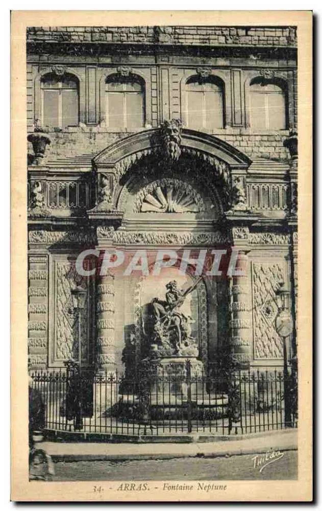 Arras - Fontaine Netuno — editor Tulléa, n°34 - Frente