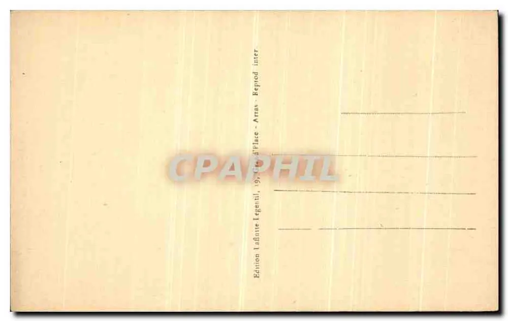 Arras - Fontaine Netuno — editor Tulléa, n°34 - Verso