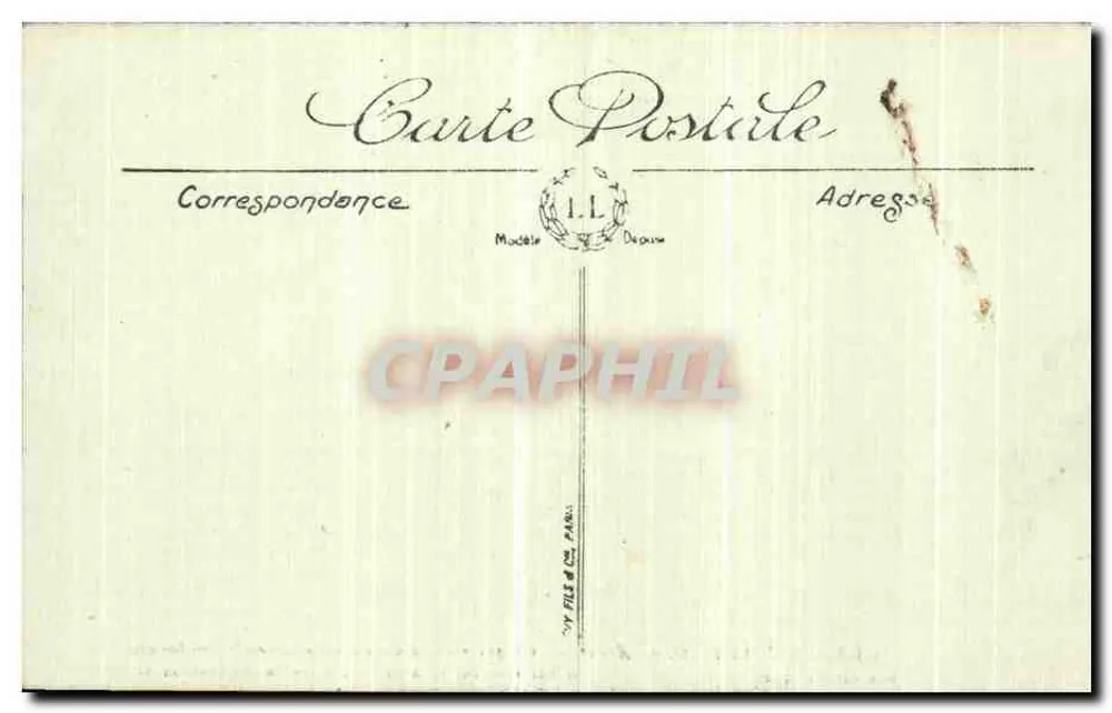 Arras — Ruínas de um bairro após bombardeio — Vlésé Paris n° 5.4 - Verso
