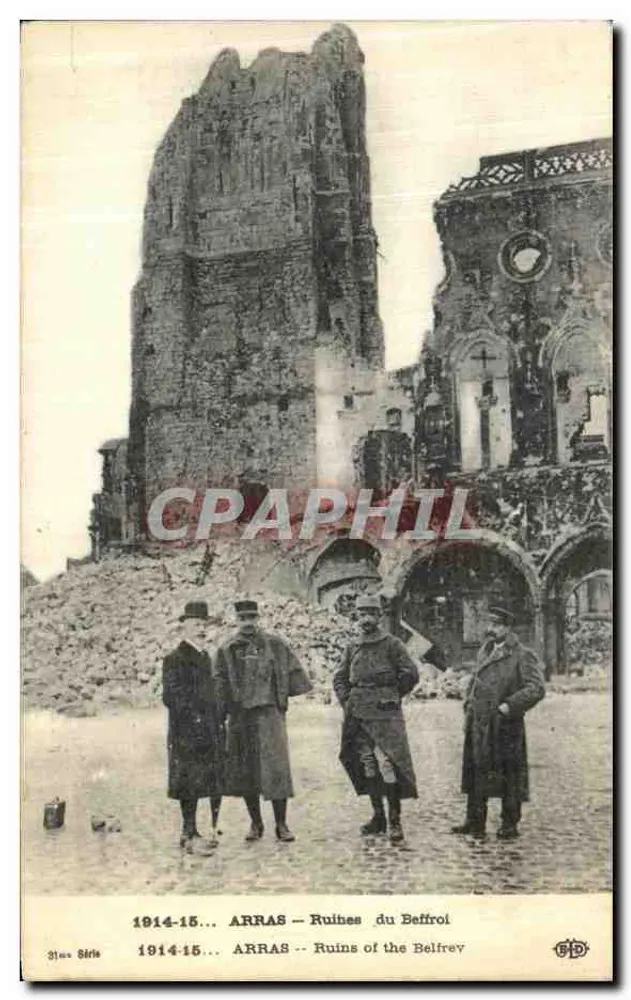 Arras — Ruínas do Sino — 1914-15 — Série 31 - Frente