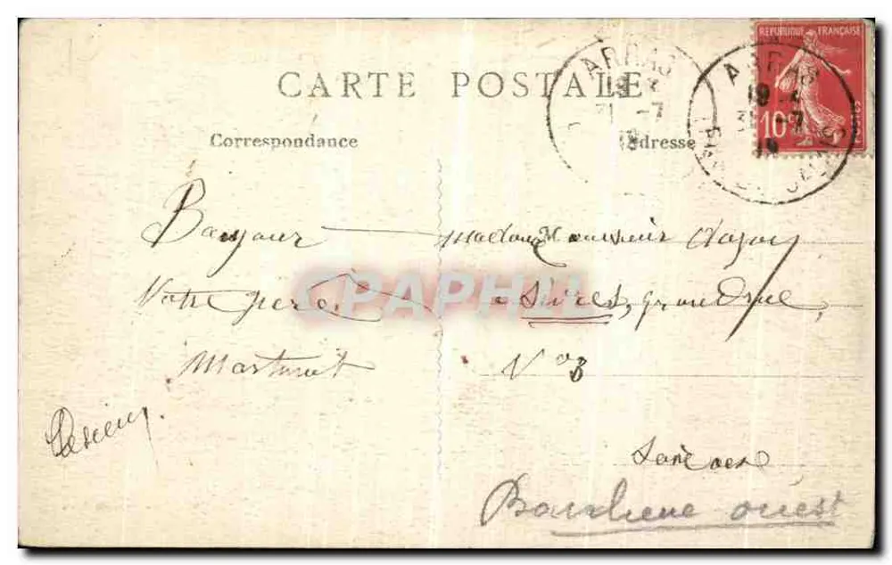 Arras — Ruinen der Rue Saint-Géry — Edit. Louis Racquet, Paris - Rückseite