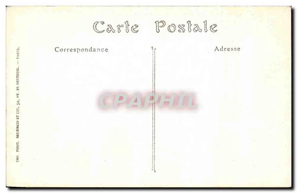 Arras — Petite Place nach dem Bombenangriff (Februar 1916) — Viso Paris - Rückseite