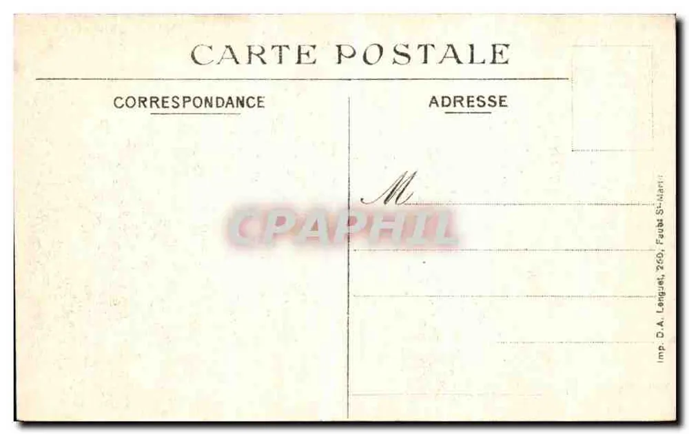 Arras — Rue St-Géry nach den Bombardements vom 6., 7. und 8. Oktober 1914 — Charles Lédi - Rückseite