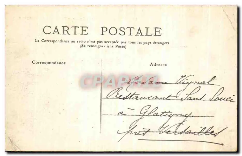 Arras — Alte Häuser auf der Grand'Place, der Glockenturm — E.C. — Verlag E.C. - Rückseite