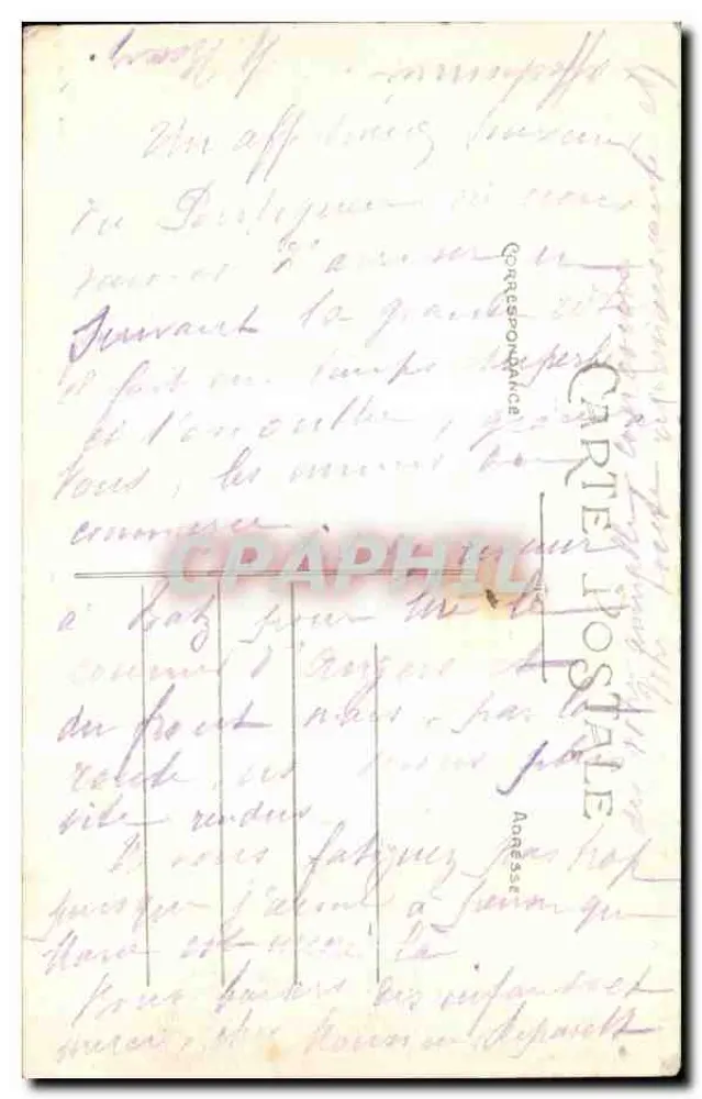 Le Pouliguen (Loire-Inf.) — Felsen der Pointe de Penchâteau — Sammlung F. Chapeau, Nantes - 2e mille - Rückseite