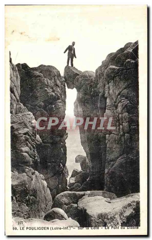 Le Pouliguen (Loire-Inf.) — Auf der Küste — Der Teufelsbrücke — Nr. 107 - Vorderseite