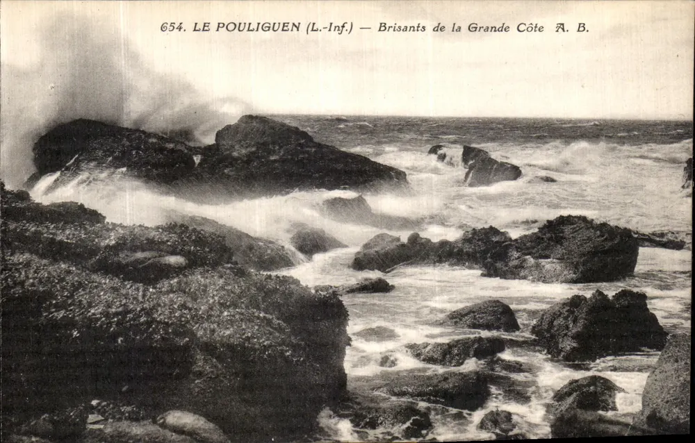 Le Pouliguen (L.-Inf.) — Brüche der Grande Côte — A. B. - Vorderseite