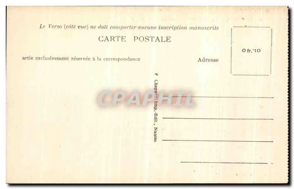 Le Pouliguen (Loire-Inf.) — Küste von Penchâteau, Le Chaos — F. Charpentier, Nantes - Rückseite