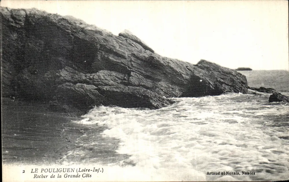 Le Pouliguen (Loire-Inf.) — Felsen der Grande Côte — Artaud et Nozais, Nantes - Vorderseite