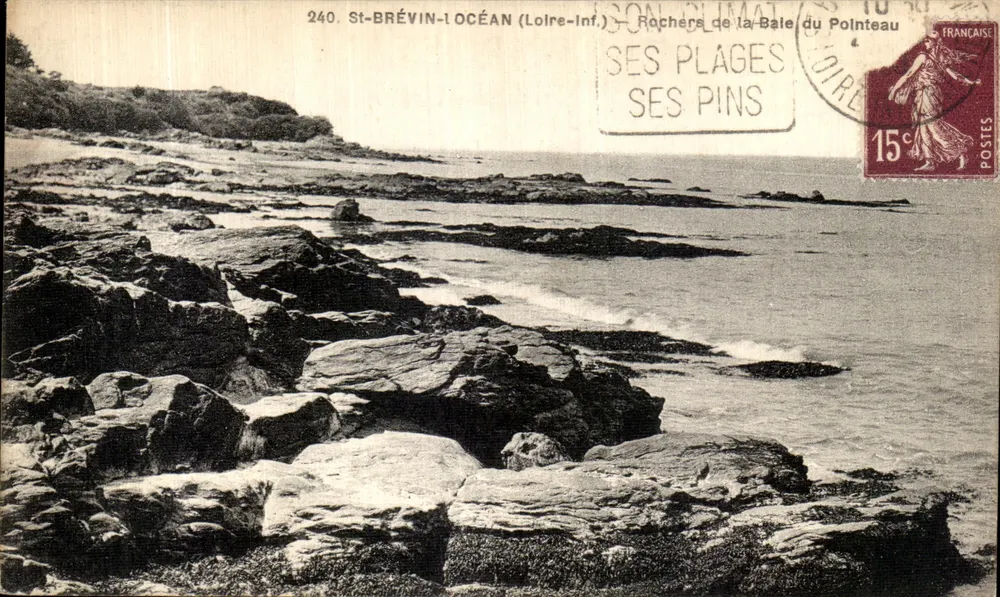 St-BRÉVIN-L'OCEAN (Loire-Inf.) — Felsen der Bale du Pointeau — Verlag Cherpent, Nr. 240 - Vorderseite