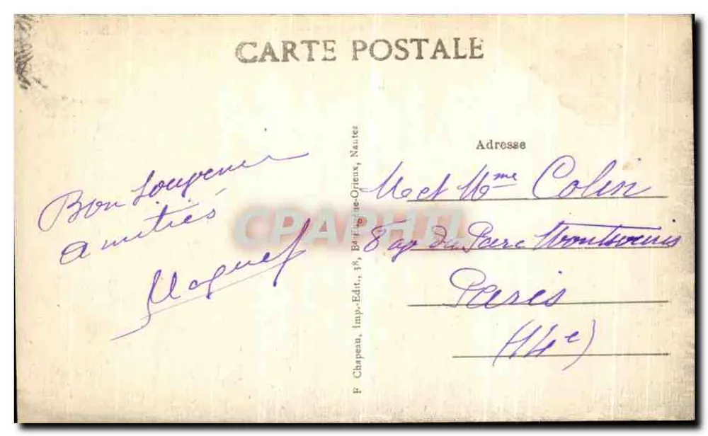 St-BRÉVIN-L'OCEAN (Loire-Inf.) — Felsen der Bale du Pointeau — Verlag Cherpent, Nr. 240 - Rückseite