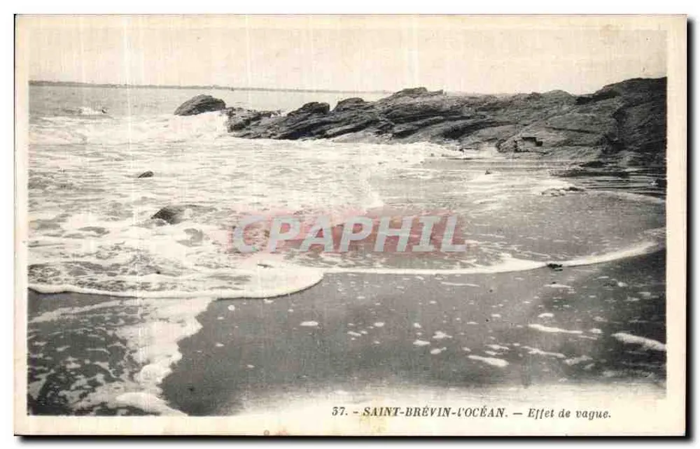 Saint-Brevin-l'Océan — Efeito de onda — G. Artaud, editor, Nantes - Frente