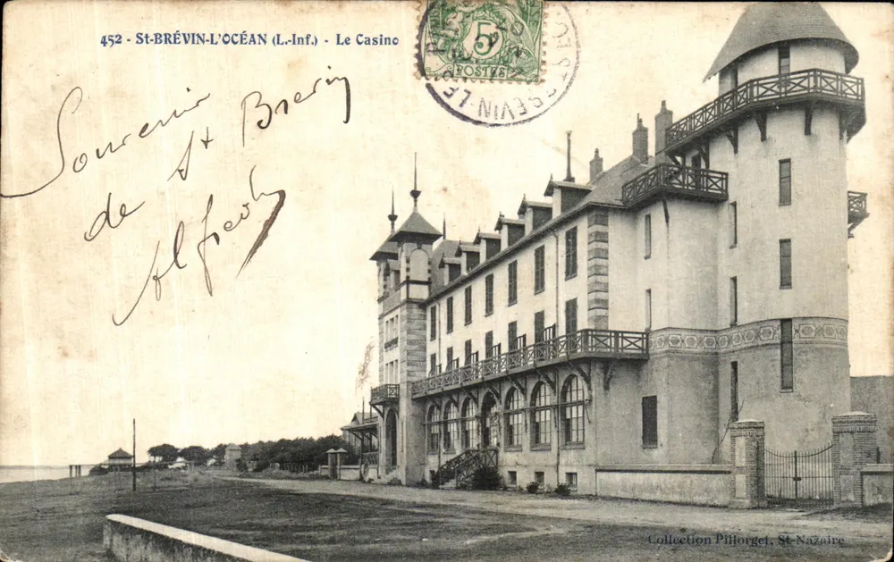 St-BRÉVIN-L'OCEAN (L.-Inf.) - O Casino — Coleção Pillorget, St-Nazaire - Frente