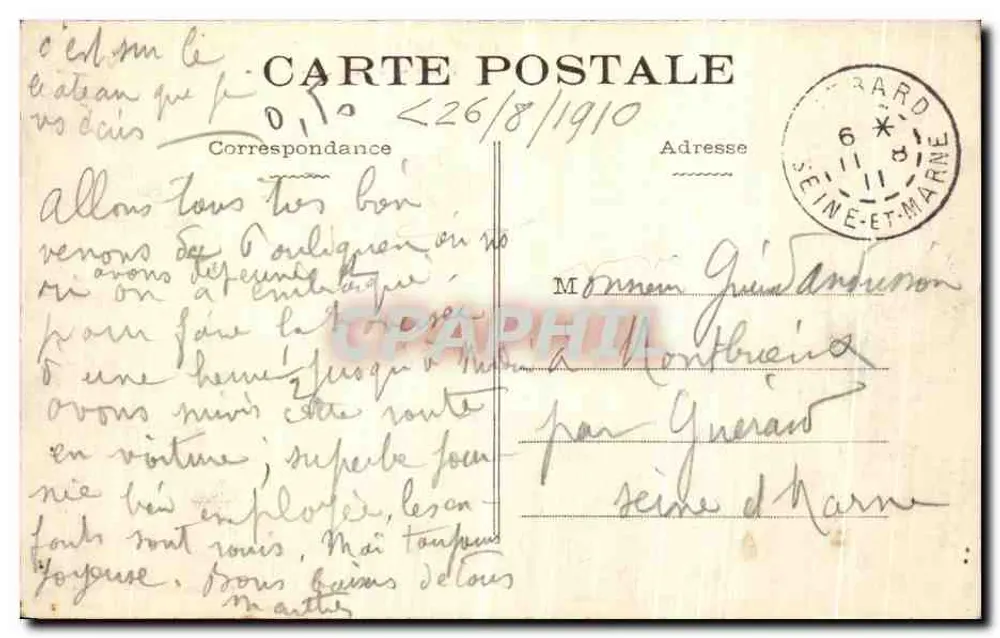 Straße von St-Brevin nach Mindin — St-Brevin-les-Pins (Loire-Inf.) — Phototypie VASSELLIER — Nantes - Rückseite