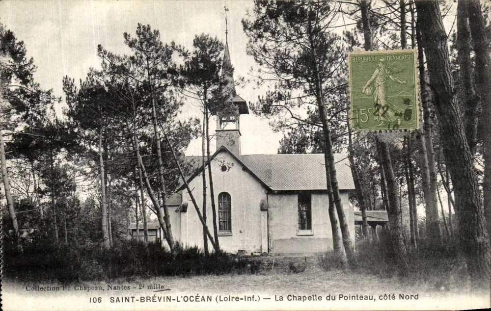 Saint-Brévin-l'Œcéan — Die Kapelle von Pointeau, Nordseite — Sammlung F. Chapeau, Nantes - 2. Jahrtausend - Vorderseite