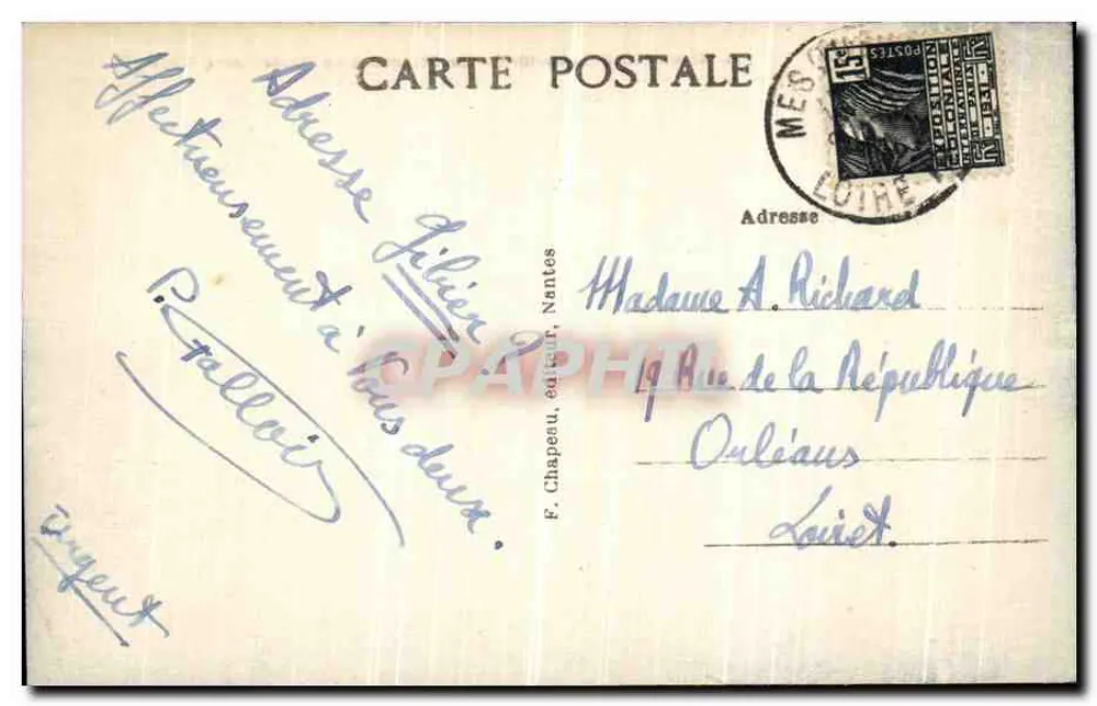 St-NAZAIRE (Loire-Inf) — Der Boulevard de l'Océan und die Strände — F. Chapeau, Nantes, n°224 - Rückseite