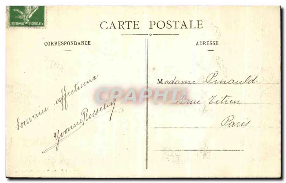 St-NAZAIRE - La Playa a marea alta — serie 844, editor no visible - Reverso