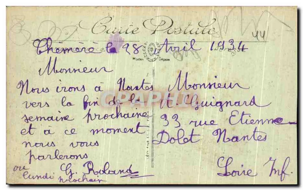 Saint-Nazaire — La Pointe Ville-Martin — Der Leuchtturm - Rückseite