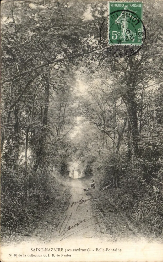 SAINT-NAZAIRE (seine Umgebung) — Belle-Fontaine — Sammlung G. I. D. de Nantes, N° 40 - Vorderseite
