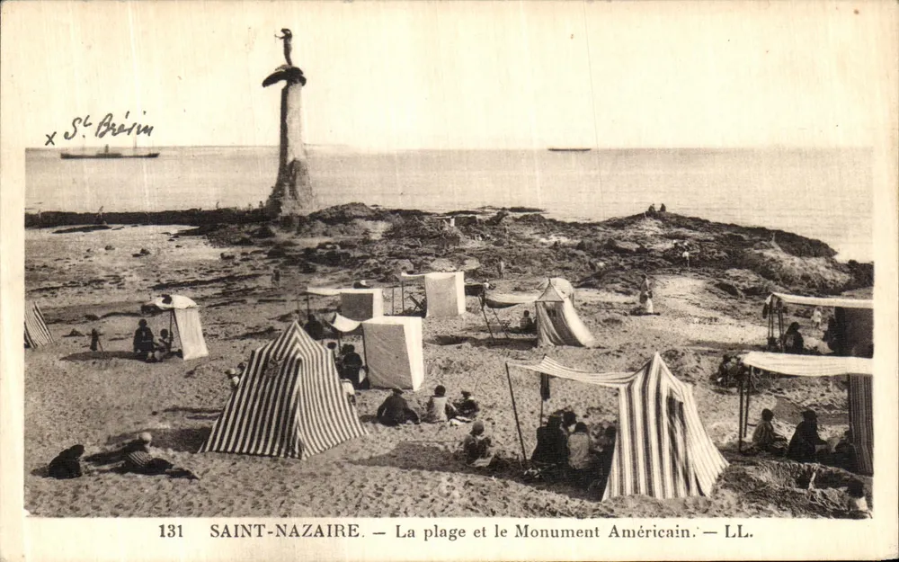 Saint-Nazaire — Die Strandpromenade und das Amerikanische Denkmal — LL. - Vorderseite