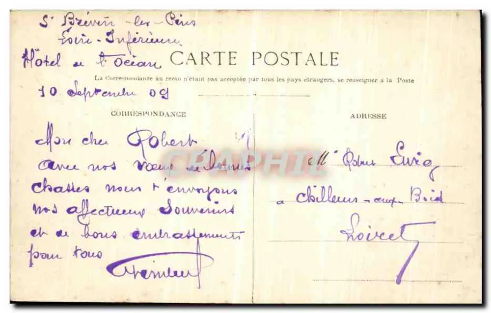 Saint-Marc (L.I.) — Rochers de Chemoulins — Éditeur : Cl. Eudéz, La Paillaguer - Verso