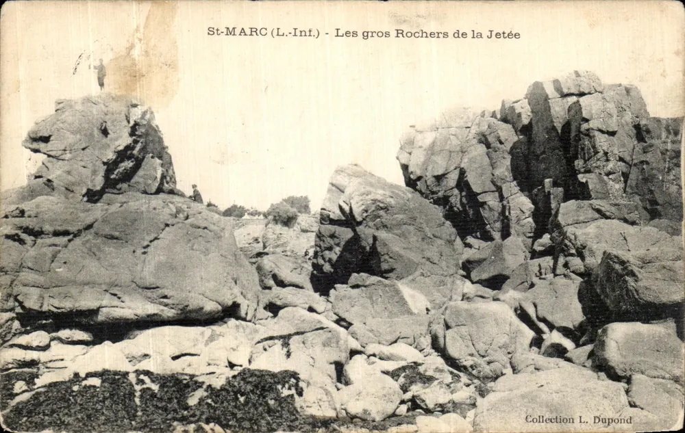 St-MARC (L.-Inf.) - Os grandes Rochos da Jetée — Coleção L. Dupond - Frente