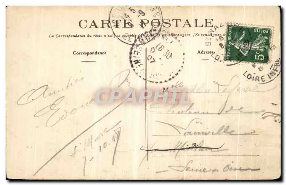 St-MARC (L.-Inf.) - Os grandes Rochos da Jetée — Coleção L. Dupond - Verso