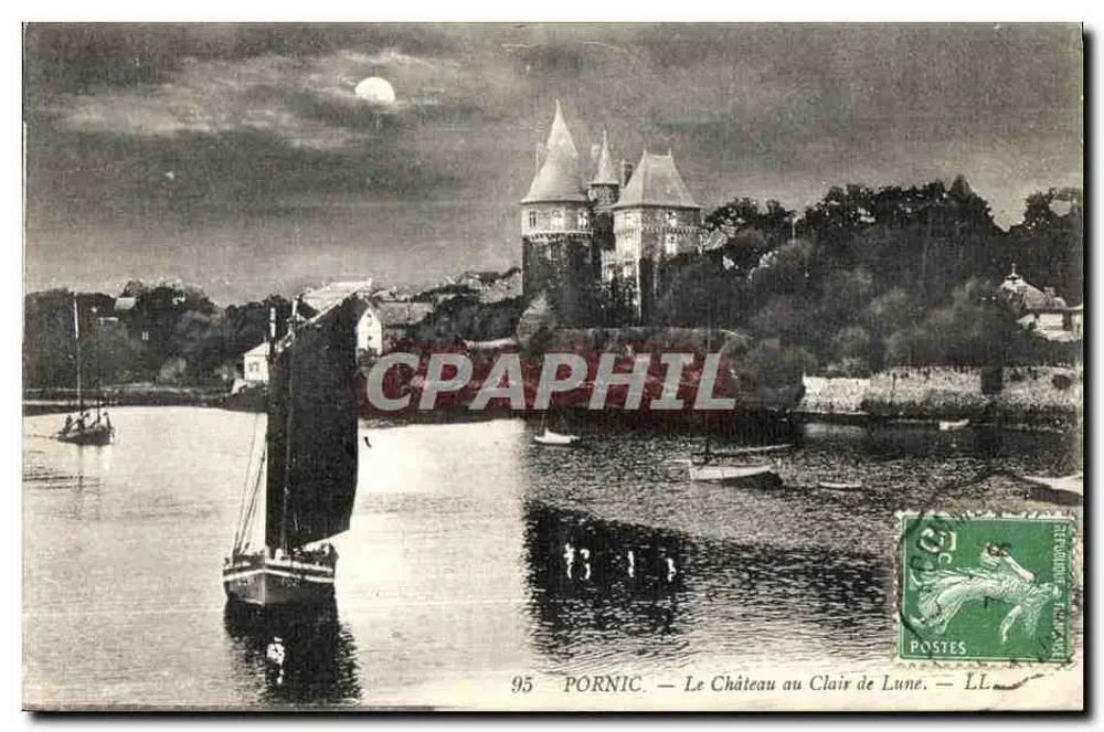 Pornic — O Castelo sob a Luz da Lua — LL - Frente