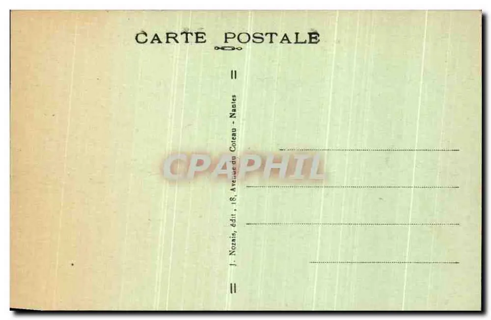 Missillac (Loire-Inf.) — El Castillo de La Bretèche — J. Nozais, editor, 8, Avenue du Coteau - Nantes - Reverso