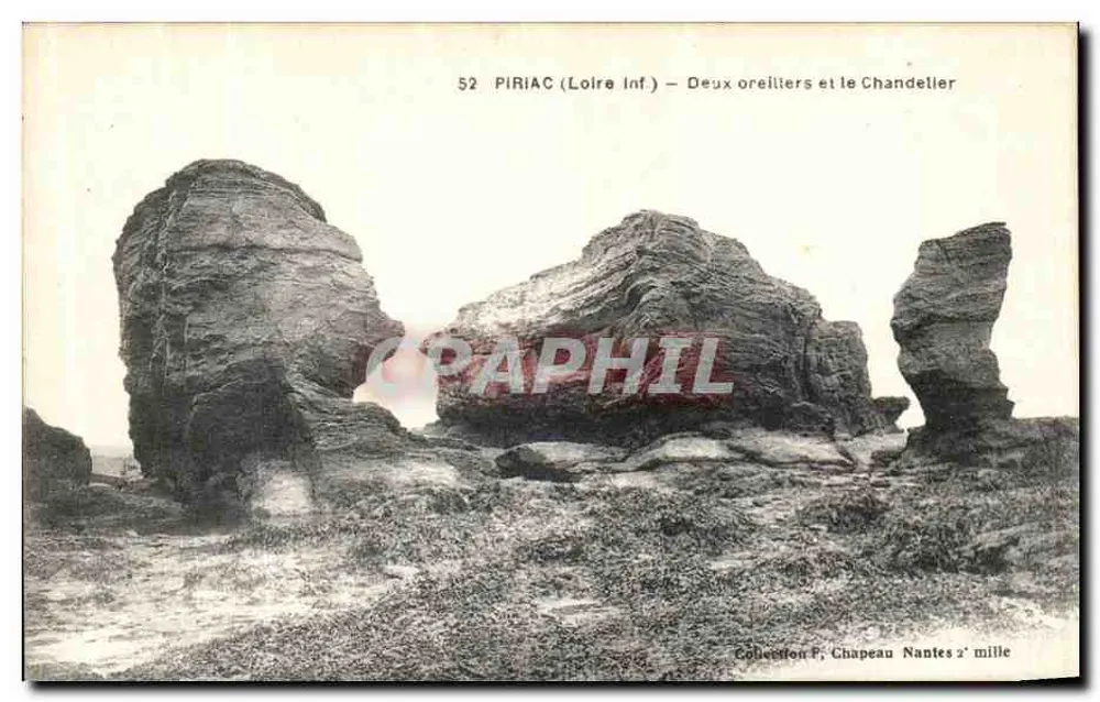 Piriac (Loire-Inf.) — Zwei Kissen und der Chandeller — Sammlung F. Chapeau, Nantes 2. Jahrtausend - Vorderseite