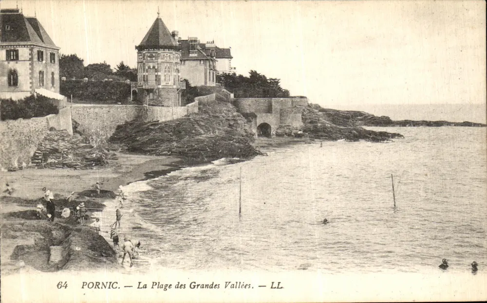 Pornic — A Praia das Grandes Vallées — LL - Frente