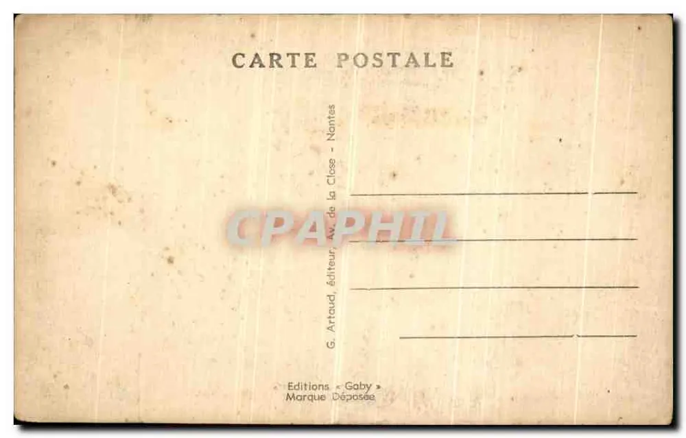 Thouaré (Loire-Inf.) — Château de la Hilière — éditeur Gaby - Verso
