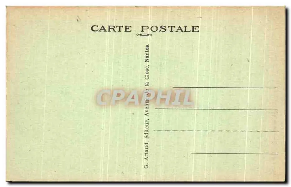 Pornic (Loire-Inférieure) — Gourmalon — Das Casino "Les Flots" — G. Artaud, Nantes - Rückseite